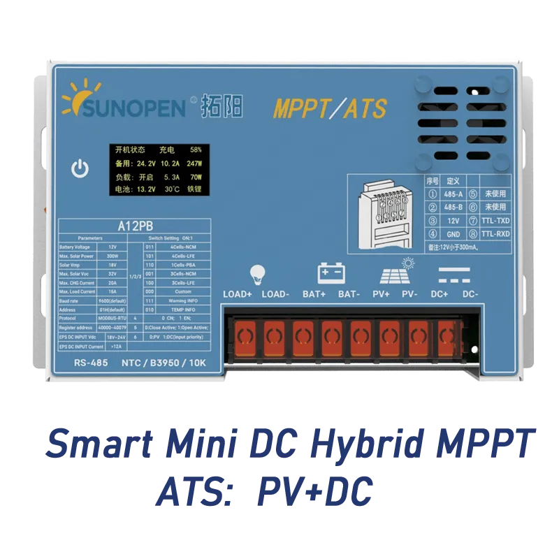 dual channel charging Buck MPPT Solar Controller